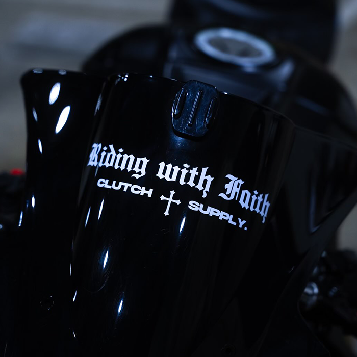 Riding with Faith Decal