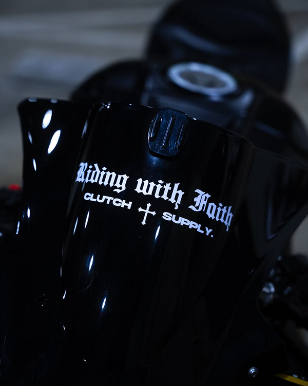 Riding with Faith Decal