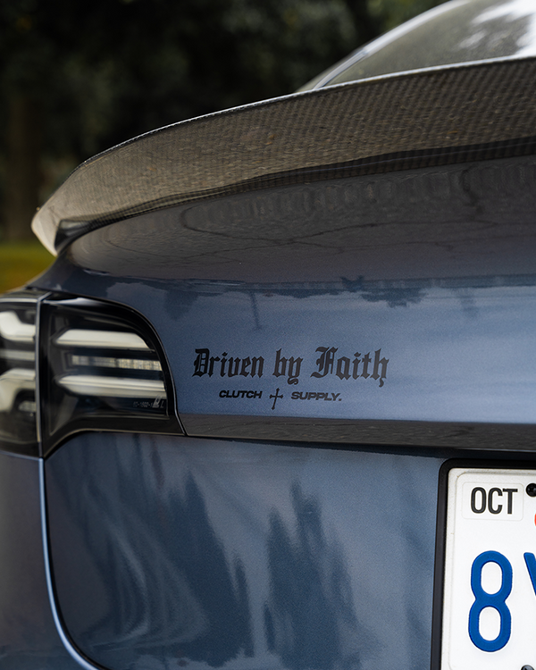 Driven by Faith "Blackout" Decal