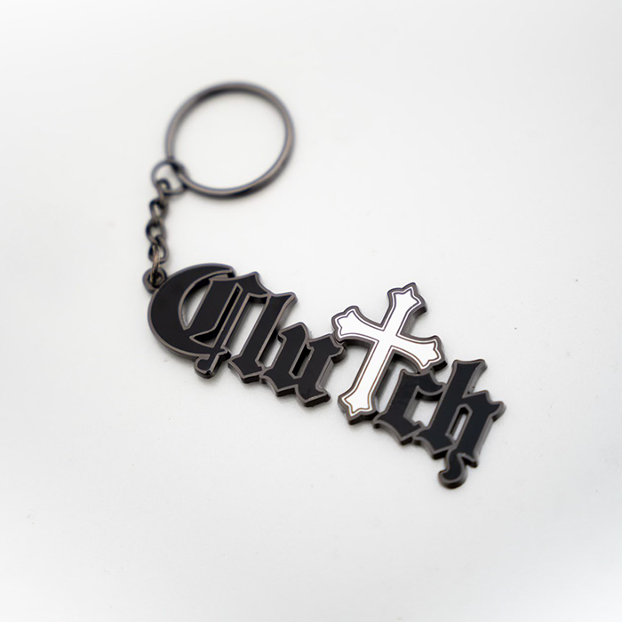 "Clutch" Metal Keychain