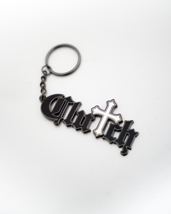 "Clutch" Metal Keychain