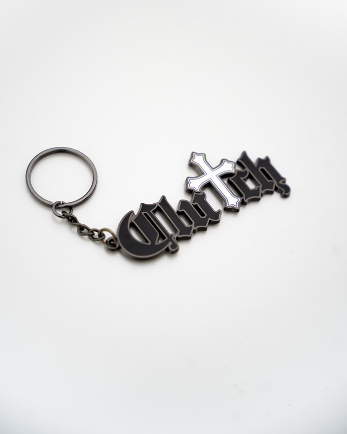"Clutch" Metal Keychain