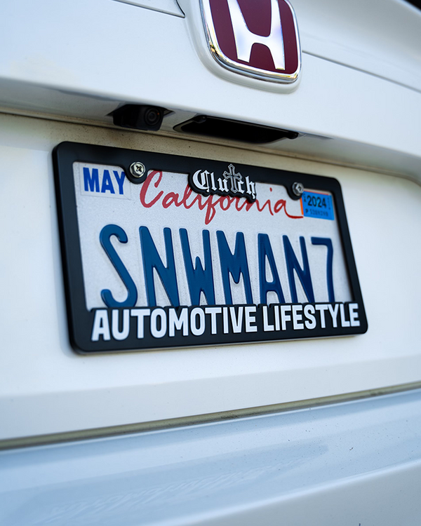 Clutch License Plate Frame