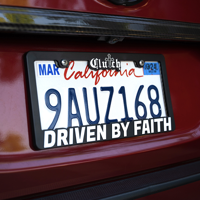 Clutch License Plate Frame