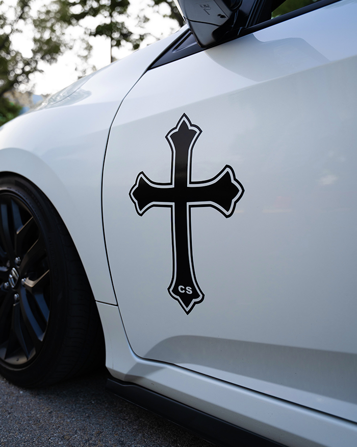 R. Cross Sticker Classic Cross Decal – Clutch Supply