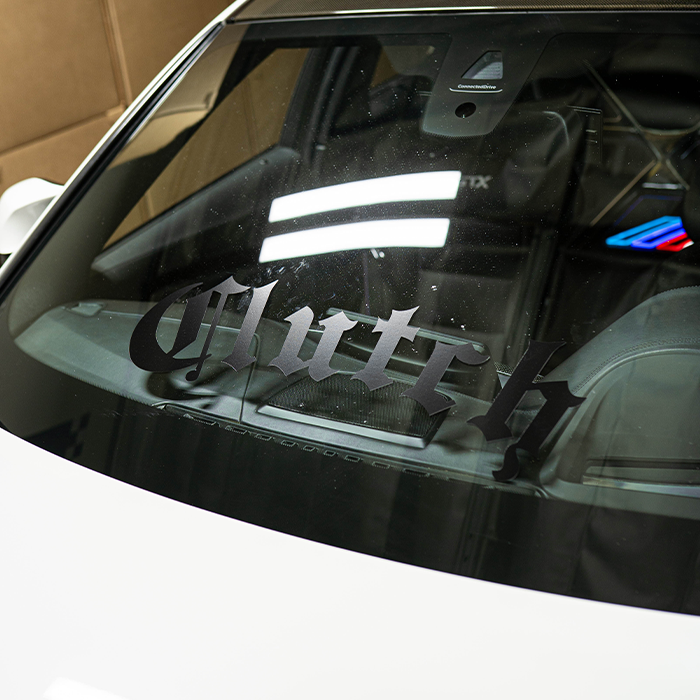 Clutch Banner Decal Blackout