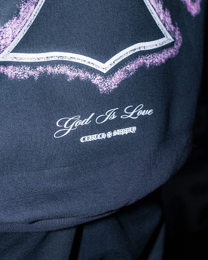 Clutch "Flaming Pink" Cross Sweatshirt