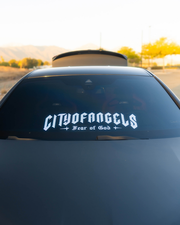 *Chrome City of Angels Windshield Banner