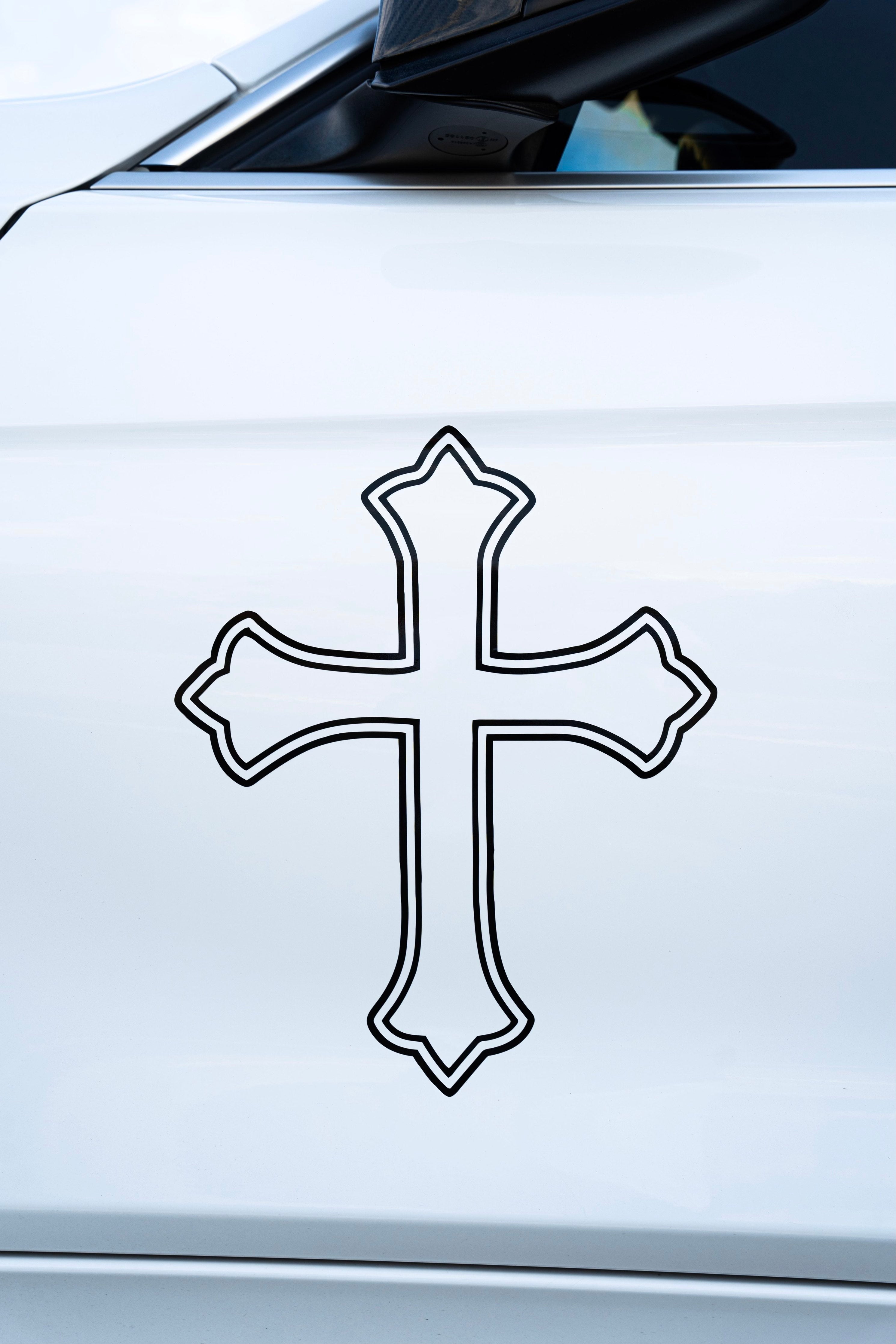 R. Cross Sticker V2 Cross Decal – Clutch Supply