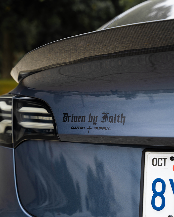 Driven by Faith Decal