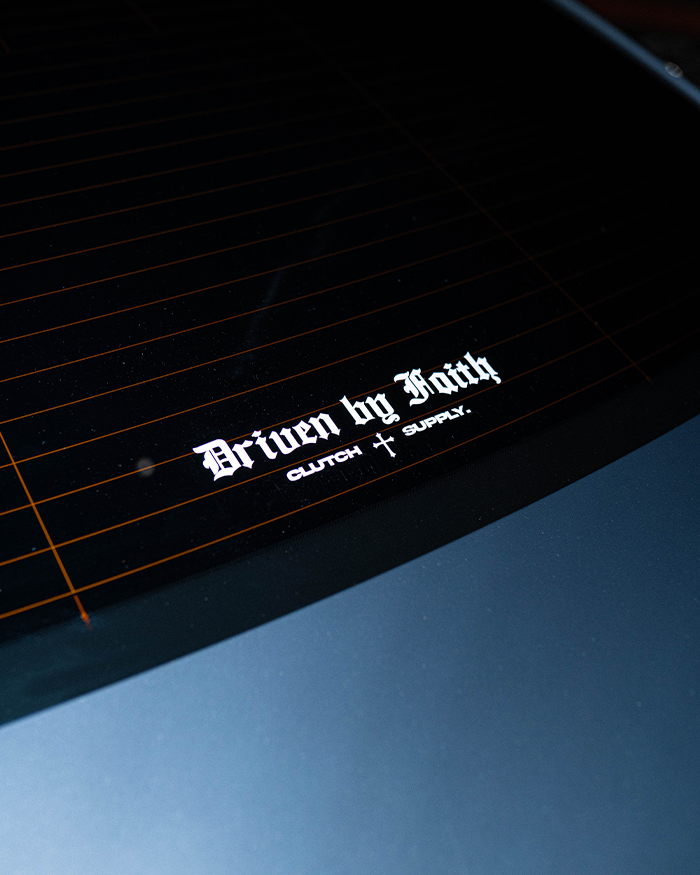 Driven by Faith Decal