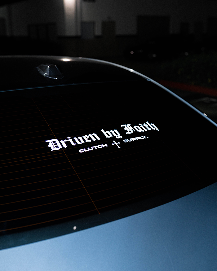 Driven by Faith Decal