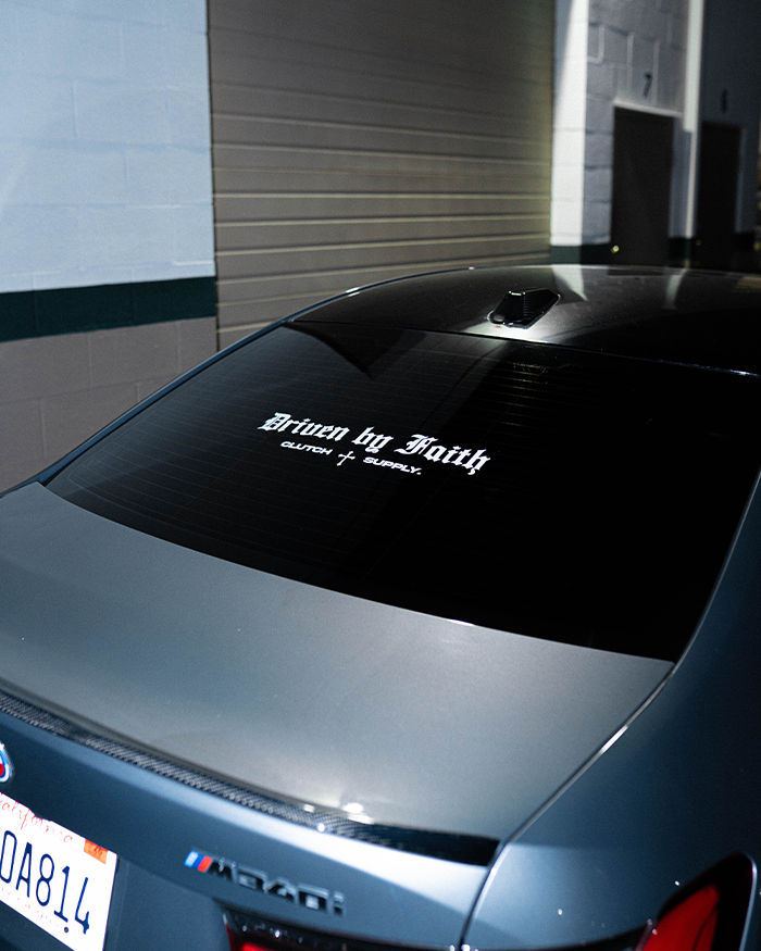 Driven by Faith Decal