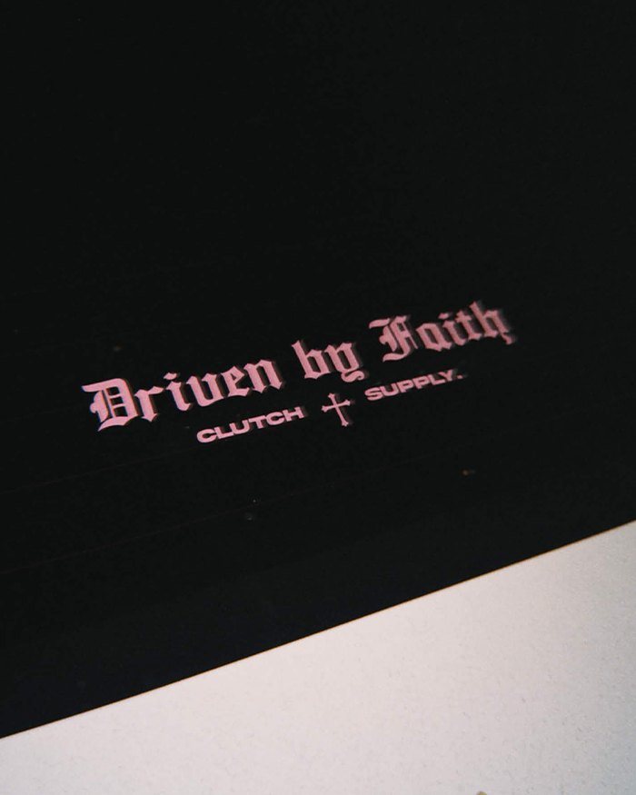Driven by Faith "Pink" Decal