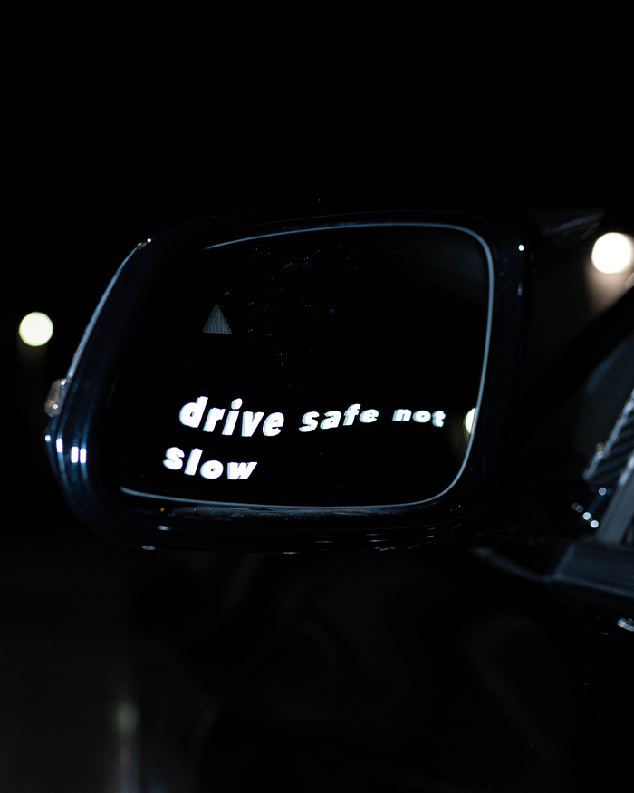“drive safe not slow” Decal