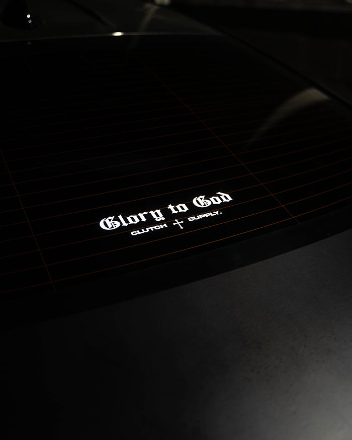 "Glory to God" Decal