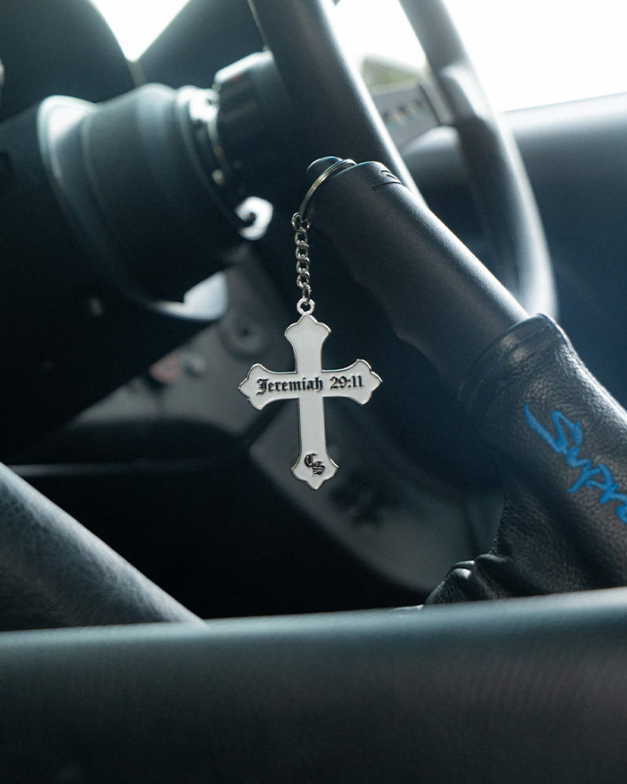 Clutch "Cross" Metal Keychain