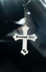 Clutch "Cross" Metal Keychain