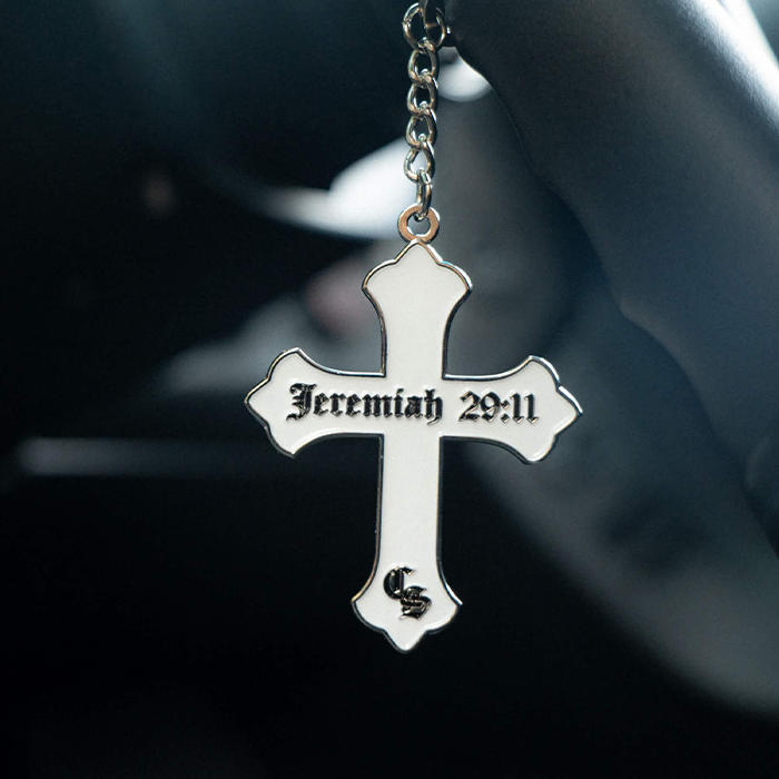 Clutch "Cross" Metal Keychain