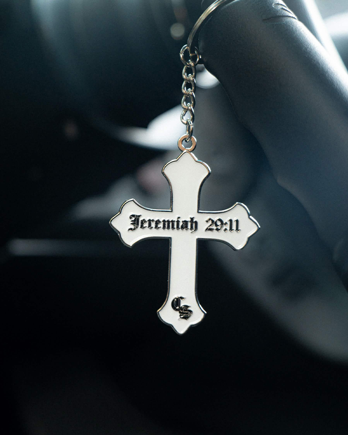 Clutch "Cross" Metal Keychain