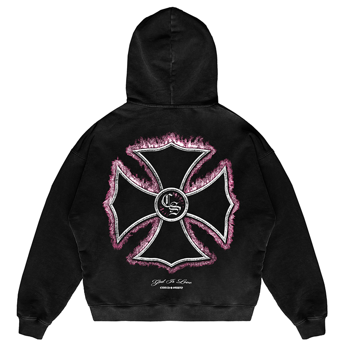 Clutch "Flaming Pink" Cross Sweatshirt