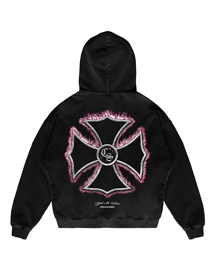 Clutch "Flaming Pink" Cross Sweatshirt