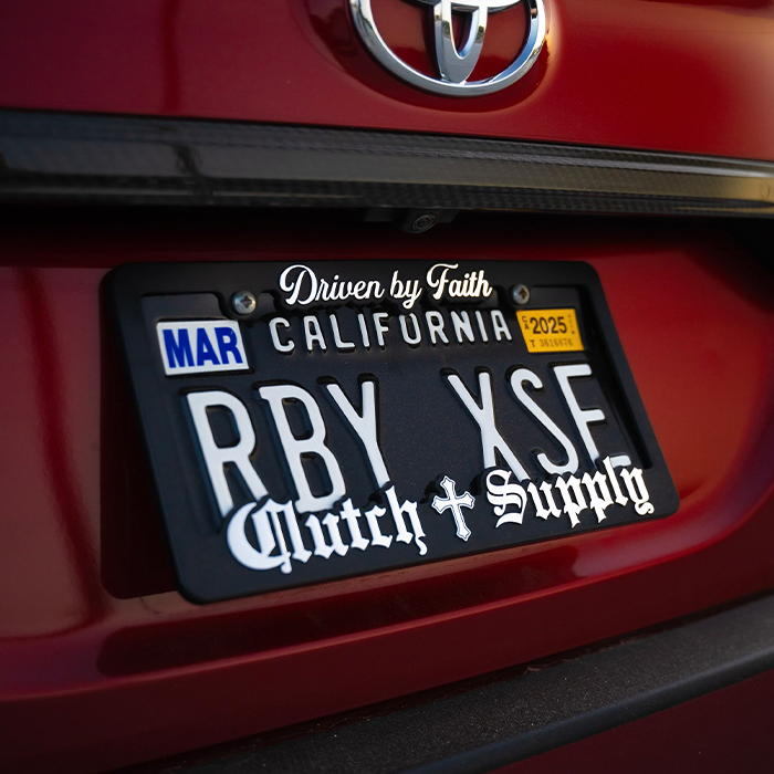 Clutch "Chrome" License Plate Frame