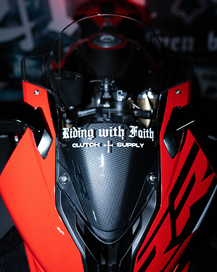 Riding with Faith Decal