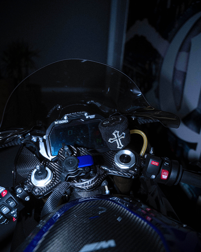 Motorcycle "Cross" Brake Reservoir Sock Cover