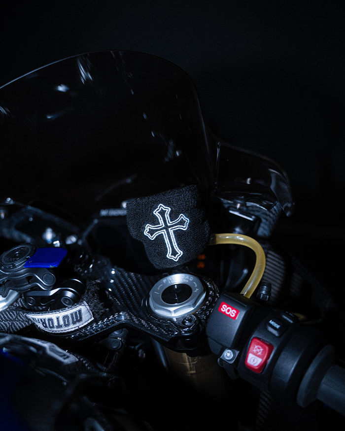 Motorcycle "Cross" Brake Reservoir Sock Cover