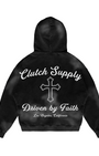 Clutch "Washed" Script Zip Up