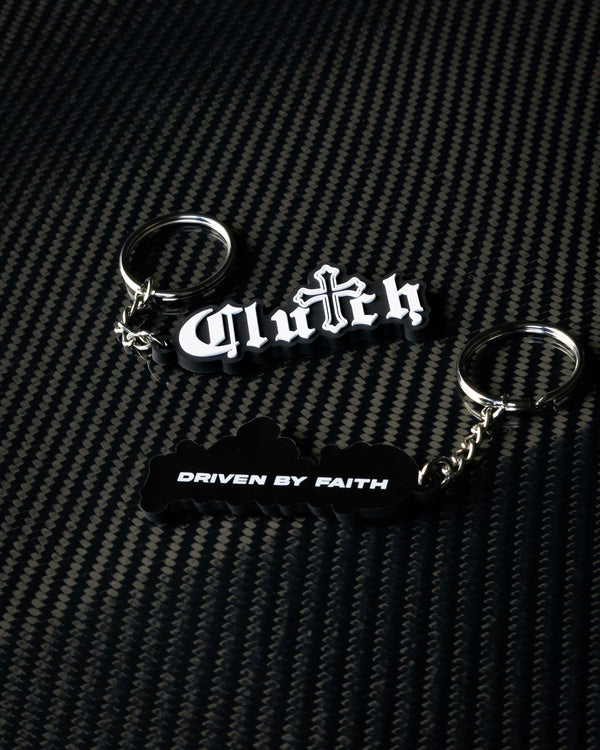 Clutch "Driven By Faith" Keychain